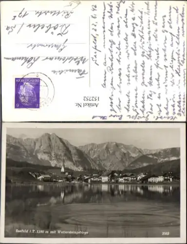 152752,Seefeld i. Tirol m. Wettersteingebirge 1942