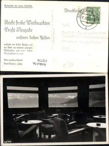 152779,Schönberg i. Stubaital Gasthof Jägerhof Innenansicht Neue Lesehalle 1937 Mieders Mühlbachl Patsch Telfes i. S