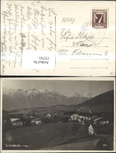 152781,Schönberg i. Stubaital 1936 Mieders Mühlbachl Patsch Telfes i. Stubai