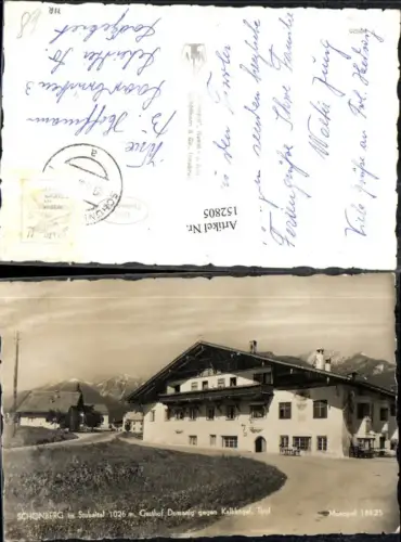 152805,Schönberg i. Stubaital Gasthof Domanig geg. Kalkkögel