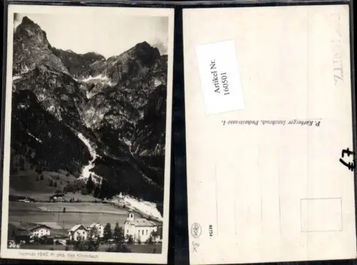 160501,Fotokarte Gschnitz in Tirol Kirchdach