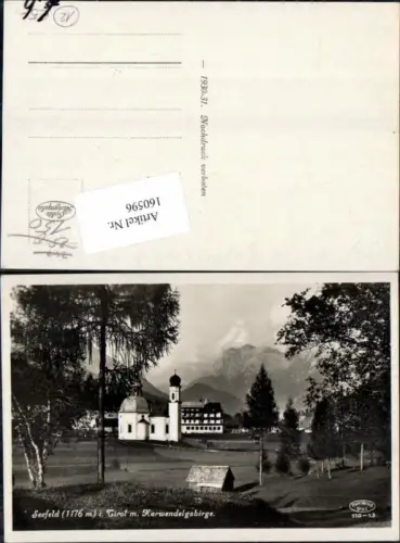 160596,Seefeld in Tirol Seekapelle Kirche Kirchlein