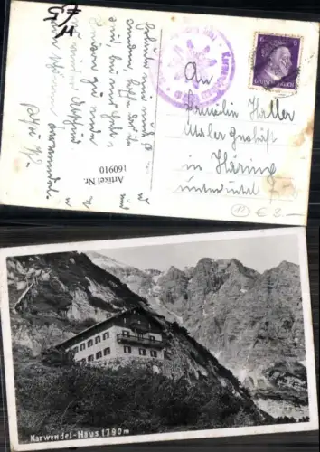 160910,Karwendel Haus bei Scharnitz Hochalm 1940