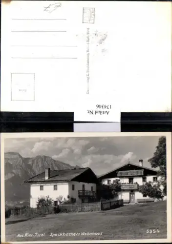 174346,Aus Rinn b. Hall Speckbachers Wohnhaus