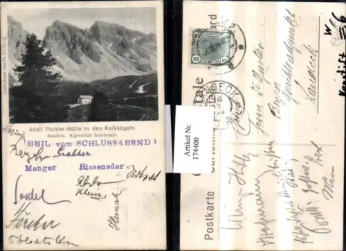 174400,Neustift Adolf Pichler Hütte i. d. Kalkkögeln Ak. Alpenklubscharte