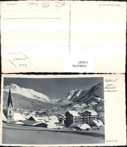 174507,Seefeld Teilansicht geg. Karwendel u. Arnspitzen