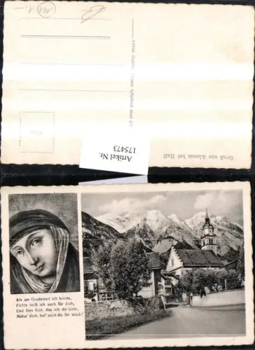 175473,Gruß aus Absam b. Hall i. Tirol Ortsansicht Kirche