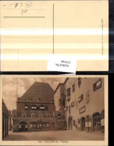 175546,Hall i. Tirol Rathaus Ortsansicht