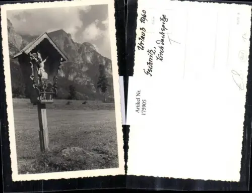 175905,Gschnitz b. Innsbruck Kirchdachspitze Wegkreuz Kreuz