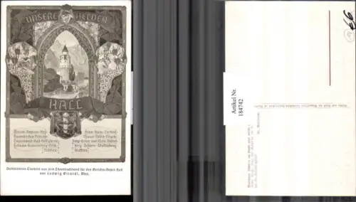 184742,Hall i. Tirol Titelbild aus d. Ehrenbuchband Helden Münzerturm