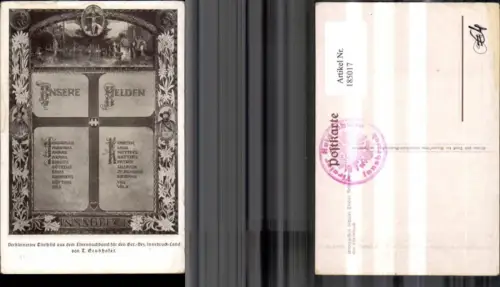 185017,Innsbruck Verkleinertes Titelbild a. d. Ehrenbuchband f. d. Ger. Bez. Innsbruck Land