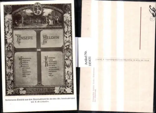 185431,Innsbruck Unsere Helden Heldennamen aus d. Ehrenbuchband