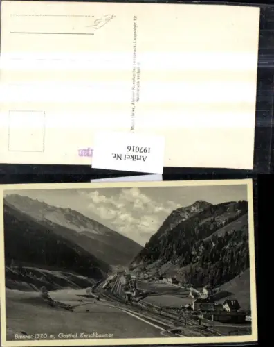 197016,Brenner Totale Gasthof Kerschbaumer Eisenbahnlinie