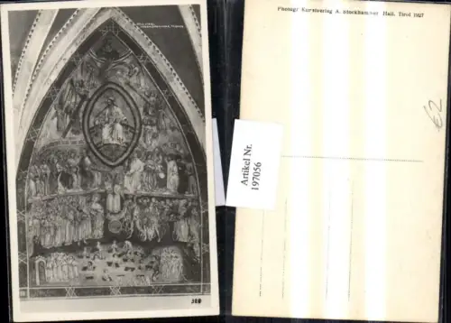 197056,Hall i. Tirol Magdalenakirche Fresken Innenansicht
