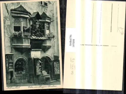 197058,Hall i. Tirol Erker am Langen Graben Detailansicht