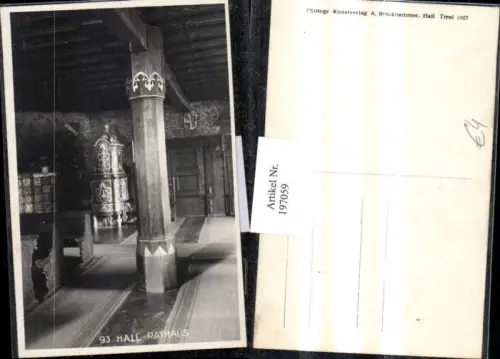197059,Hall i. Tirol Rathaus Innenansicht