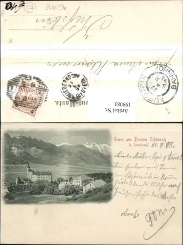 199083,Gruß aus Pension Schönruh b. Innsbruck Totale