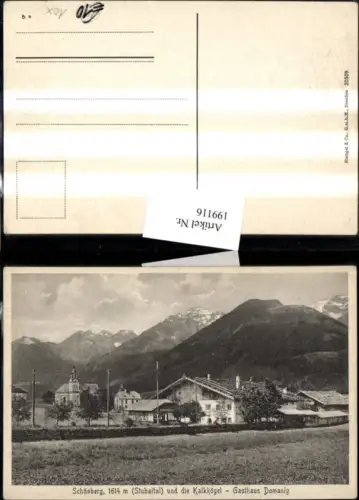 199116,Schönberg u. d. Kalkkögel Teilansicht Gasthaus Domanig