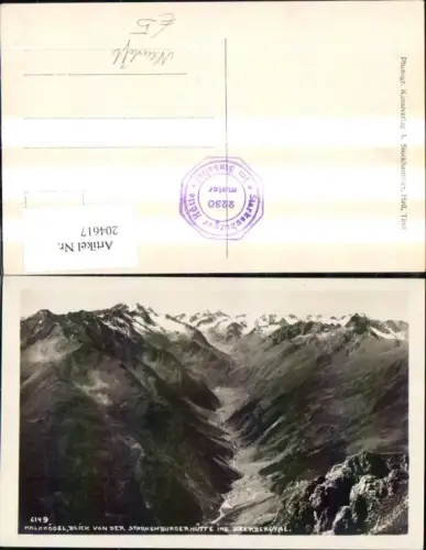 204617,Kalkkögel Blick v. d. Starkenburgerhütte i. Oberbergtal Neustift i. Stubaital