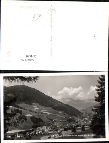 204630,Matrei i. Brenner geg. d. Nordkette