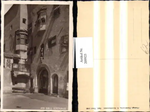209925,Hall i. Tirol Rathaus Detailansicht