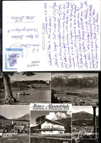 210005,Sistrans b. Innsbruck Haus Alpenblick Mehrbild Ak
