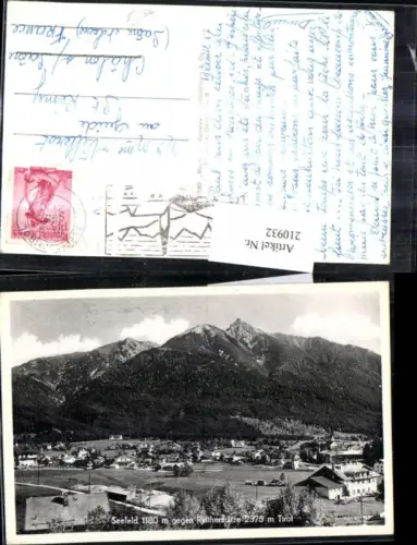 210932,Seefeld i. Tirol Totale geg. Reitherspitze