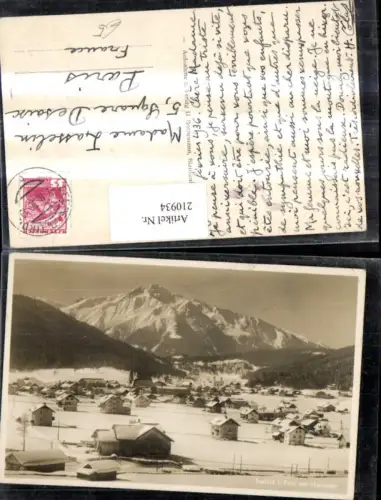 210934,Seefeld i. Tirol Totale m. Hocheder Winterbild