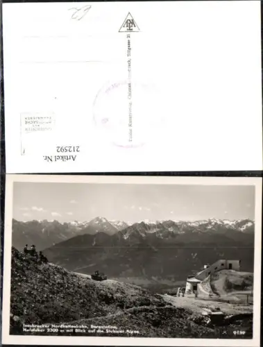 212592,Innsbrucker Nordkettenbahn Bergstation Hafelekar m. Blick auf d. Stubaier Alpen