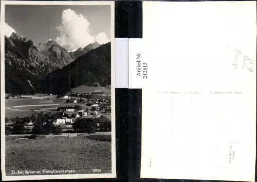 212613,Stubai Neder Totale m. Pinnistalerbergen