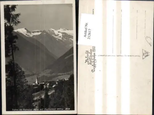 212617,Telfes Teilansicht im Stubaital m. Zuckerhütl
