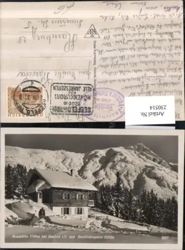 230514,Rosshütte Berghütte b. Seefeld i. Tirol m. Seefelderspitze Winterbild