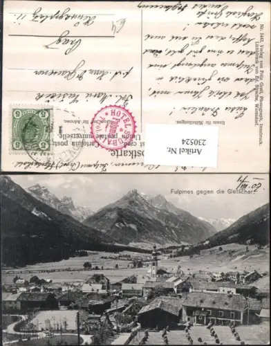 230524,Fulpmes Totale geg. d. Gletscher