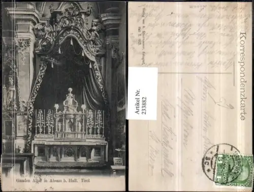 233882,Gnaden Altar in Absam b. Hall in Tirol Kirche Innenansicht