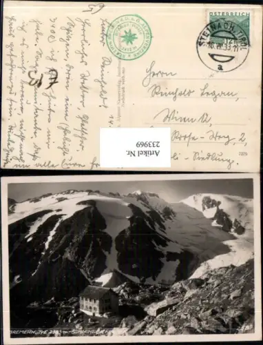233969,Bremerhütte Berghütte Simmingerferner b. Steinach am. Brenner