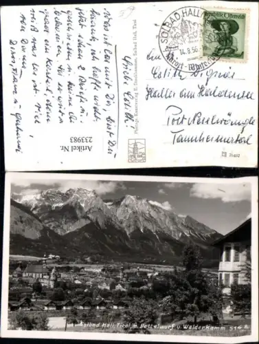 233983,Bad Hall in Tirol Totale m. Bettelwurf u. Walderkamm