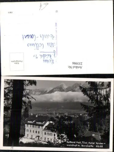 233986,Bad Hall in Tirol Hotel Volderwaldhof m. Nordkette
