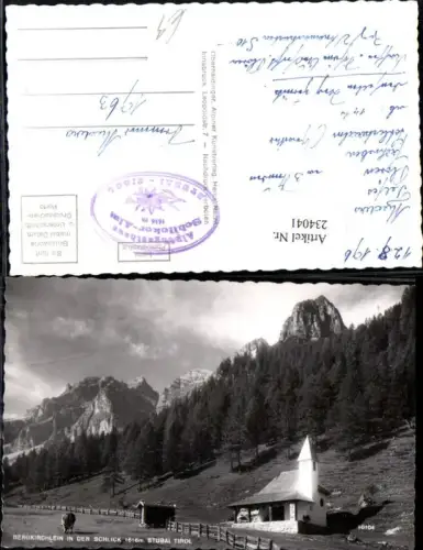 234041,Bergkirchlein in d. Schlick b. Fulpmes