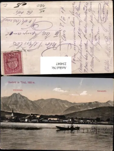 234047,Seefeld in Tirol Teilansicht m. Wetterstein u. Karwendel