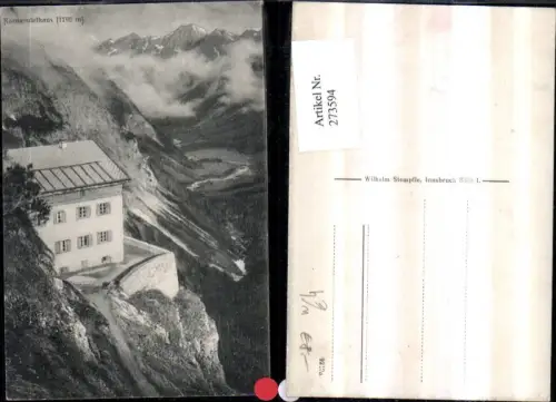 273594,Karwendelhaus Berghütte Bergkulisse b. Scharnitz