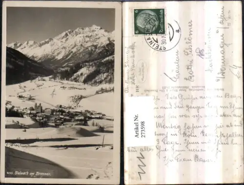 273598,Steinach am Brenner Totale Bergkulisse Winterbild