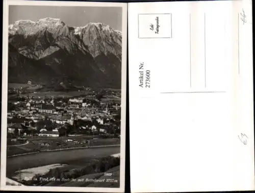 273600,Hall in Tirol Totale m. Bettelwurf Bergkulisse