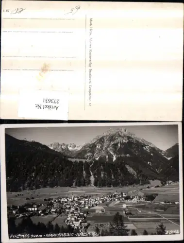 273631,Fulpmes Totale m. Ampferstein Kalkkögl Bergkulisse