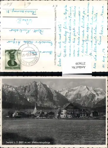 273639,Seefeld in Tirol Teilansicht m. Wettersteingebirge Bergkulisse