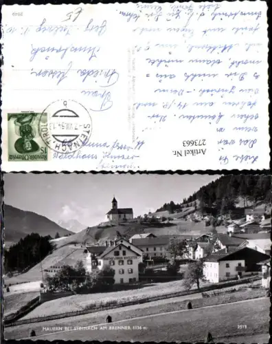 273663,Mauern b. Steinach am Brenner Totale Gasthof Pension Bendelstein Kirche