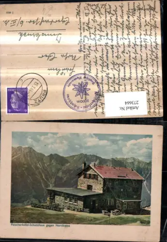 273664,Patscherkofel-Schutzhaus Berghütte geg. Nordkette Bergkulisse b. Patsch