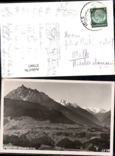 273667,Blick ins Stubaital Bergkulisse b. Neustift