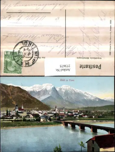273675,Hall in Tirol Totale Brücke Bergkulisse pub Stengel e Co 3930