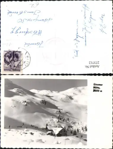 273712,Lizumer Hütte Berghütte Bergkulisse Winterbild b. Wattens