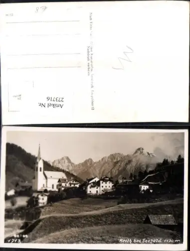 273716,Reith b. Seefeld in Tirol Totale Kirche Bergkulisse